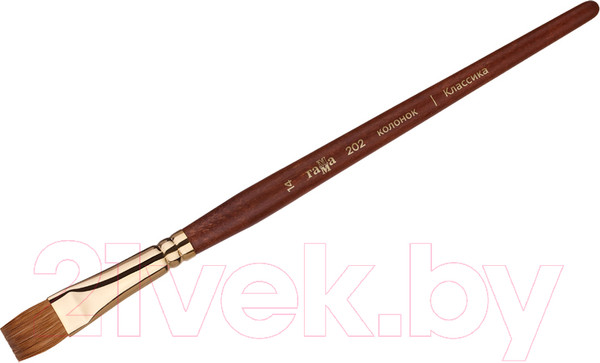 Изображение товара Кисть для рисования ГАММА Классика плоская №14 / 202014 (колонок)