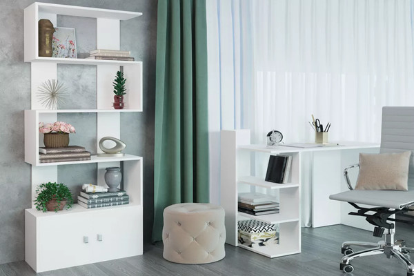 Изображение товара Стеллаж Stolline Сакс / 452.07 (белый)