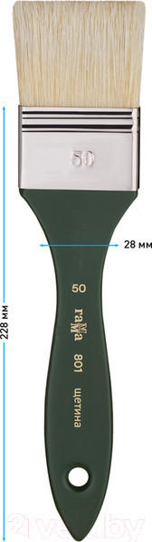 Изображение товара Кисть для рисования ГАММА Щетина №50 / 801050