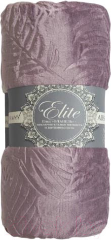 Изображение товара Плед TexRepublic Elite Листья Фланель Евро / 93381 (сиреневый)
