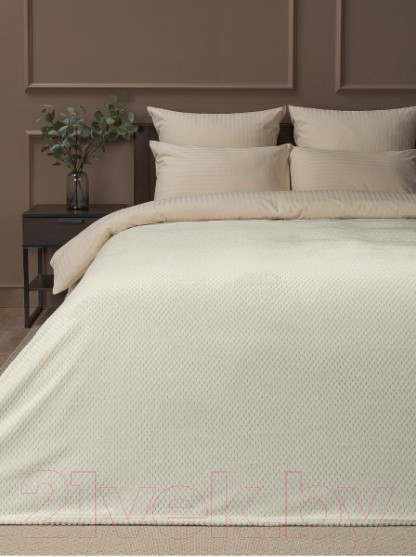 Изображение товара Плед TexRepublic Deco Ромбики Фланель 200x220 / 93410 (шампань)