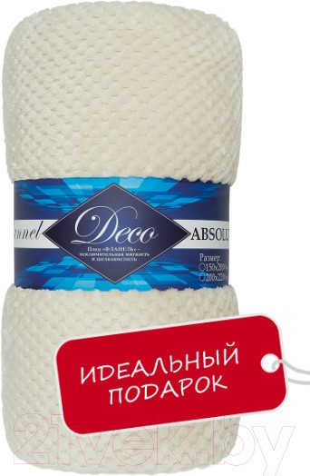 Изображение товара Плед TexRepublic Deco Ромбики Фланель 200x220 / 93410 (шампань)