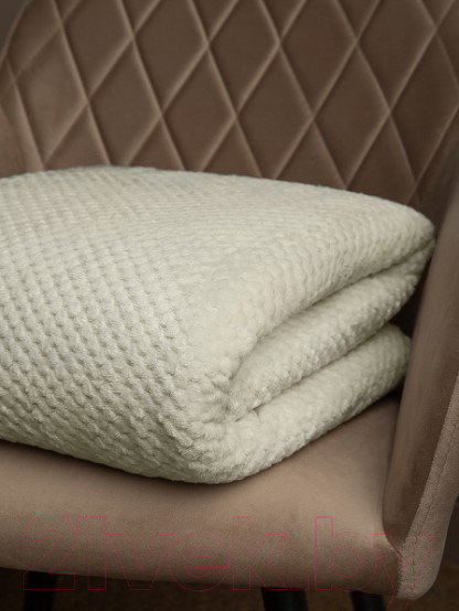 Изображение товара Плед TexRepublic Deco Ромбики Фланель 200x220 / 93410 (шампань)