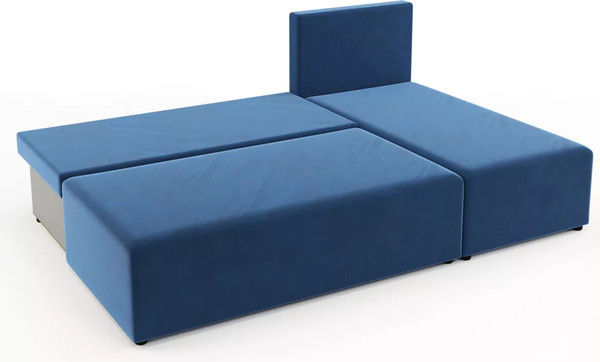 Изображение товара Диван угловой Stolline Рим (синий/ромб синий)