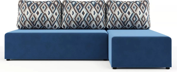 Изображение товара Диван угловой Stolline Рим (синий/ромб синий)