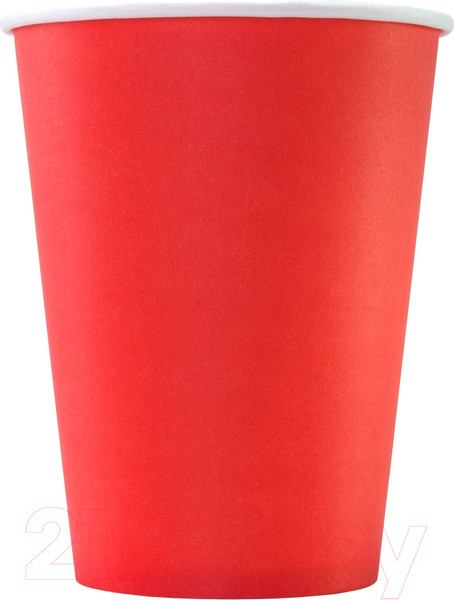 Изображение товара Набор бумажных стаканов Паксервис 300мл / НВ90-430 (100шт, красный)