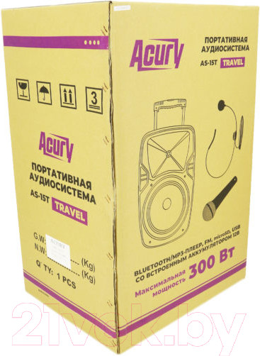 Изображение товара Портативная акустика Acury AS-15T