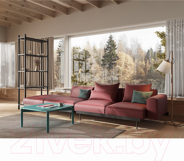 Изображение товара Журнальный столик Latitude Saga / SGBRDTBL-C-SQBL-GRN75 (сине-зеленый)