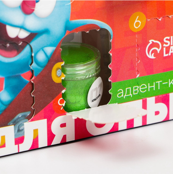 Изображение товара Набор для опытов Смешарики Адвент-календарь. 9 химических опытов / 6915162