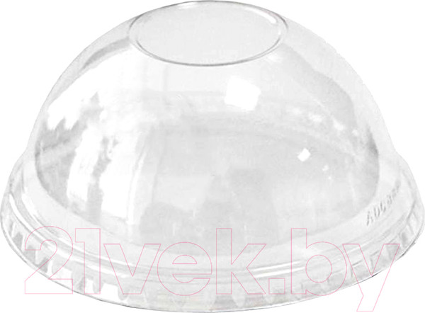 Изображение товара Набор крышек для стаканов Паксервис ПЭТ с отверстием / 384966 (1000шт, прозрачный)