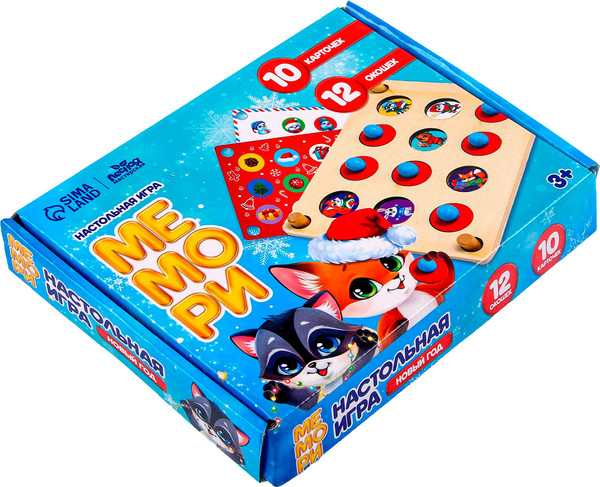 Изображение товара Настольная игра Лесная мастерская Мемори. Новый год / 9614125
