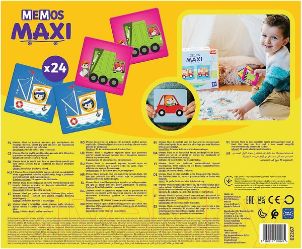 Изображение товара Развивающая игра Trefl Мой первый мем. Транспортные средства / 02267 (24эл)