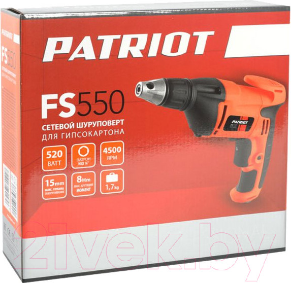 Изображение товара Шуруповерт PATRIOT FS 550