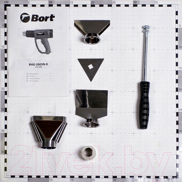 Изображение товара Строительный фен Bort BHG-2005N-K (91271068)