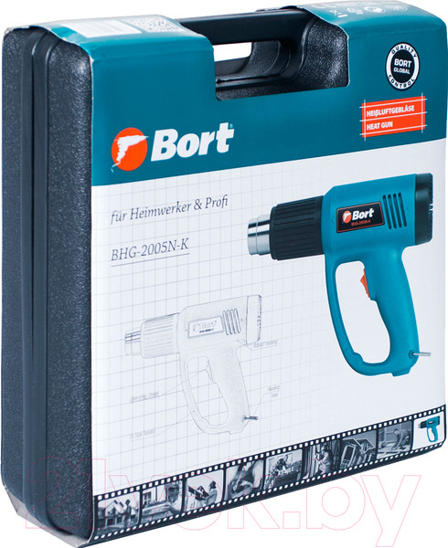 Изображение товара Строительный фен Bort BHG-2005N-K (91271068)