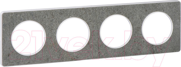 Изображение товара Рамка для выключателей и розеток Schneider Electric Odace S52P808U