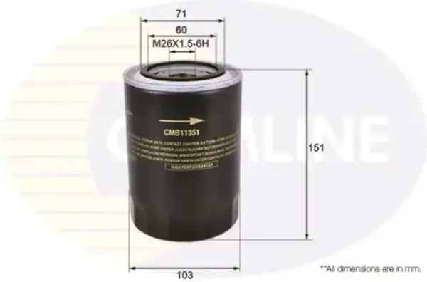 Изображение товара Масляный фильтр Comline CMB11351
