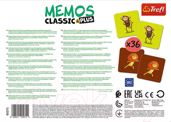 Изображение товара Развивающая игра Trefl Двигайся и играй / 02271 (36эл)