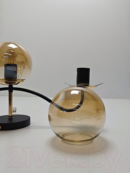 Изображение товара Потолочный светильник Mirastyle MH-1540B/3 BK+FGD