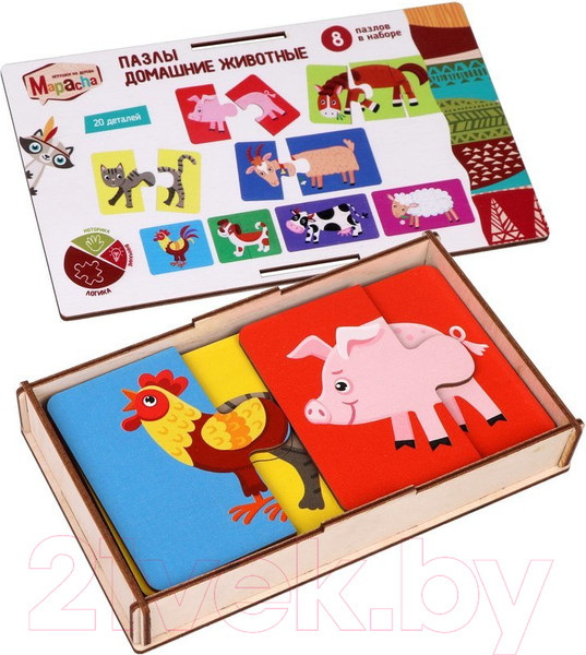 Изображение товара Развивающая игра Mapacha Домашние животные / 962046 (8шт)
