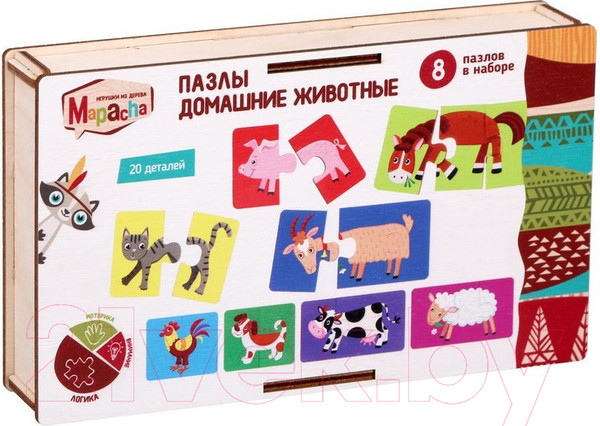 Изображение товара Развивающая игра Mapacha Домашние животные / 962046 (8шт)