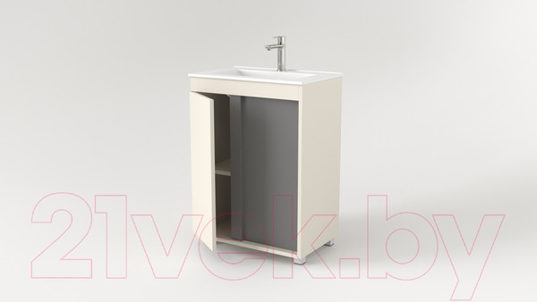 Изображение товара Тумба под умывальник Дабер 013 60 / Т13.6.0.19 (бежевый/серый)