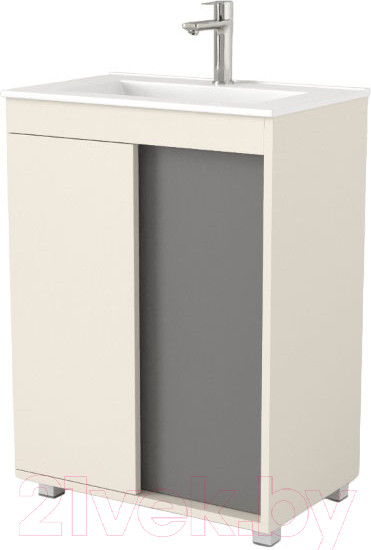 Изображение товара Тумба под умывальник Дабер 013 60 / Т13.6.0.19 (бежевый/серый)