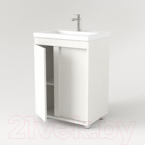 Изображение товара Тумба под умывальник Дабер 013 70 / Т13.7.0.5 (белый древесный)