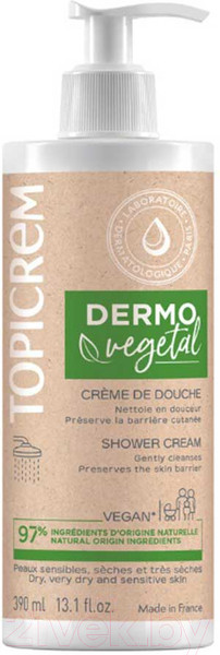 Изображение товара Крем для душа Topicrem Dermovegetal (390мл)