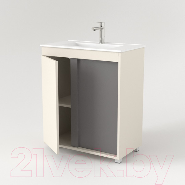 Изображение товара Тумба под умывальник Дабер 013 70 / Т13.7.0.19 (бежевый/серый)