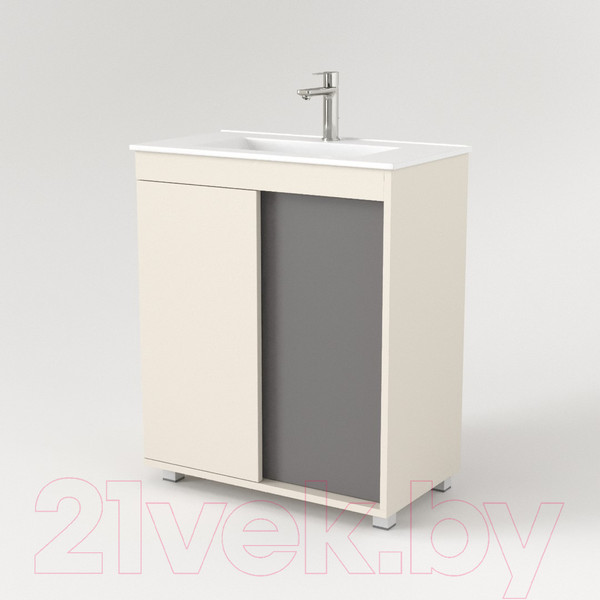 Изображение товара Тумба под умывальник Дабер 013 70 / Т13.7.0.19 (бежевый/серый)