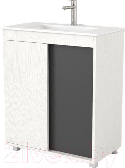 Изображение товара Тумба под умывальник Дабер 013 70 / Т13.7.0.20 (белый древесный/серый)