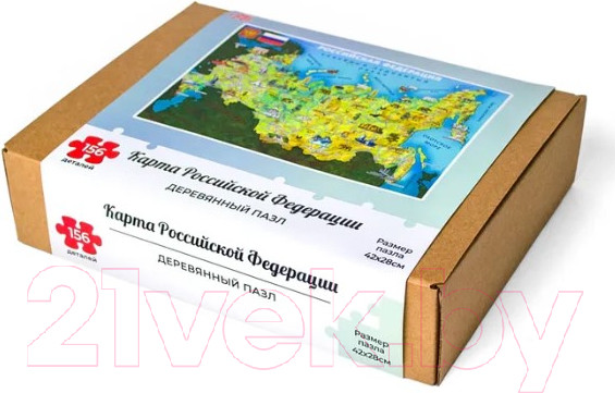 Изображение товара Пазл Грай Карта Российской Федерации / ПЗ-15 