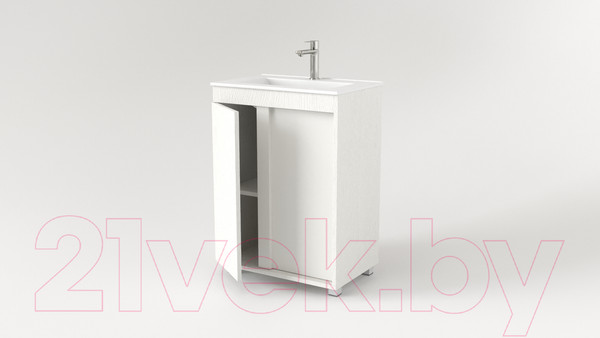 Изображение товара Тумба под умывальник Дабер 013 WeltWasser Deilbach 7517-60 / Т13.6W.0.5 (белый древесный)