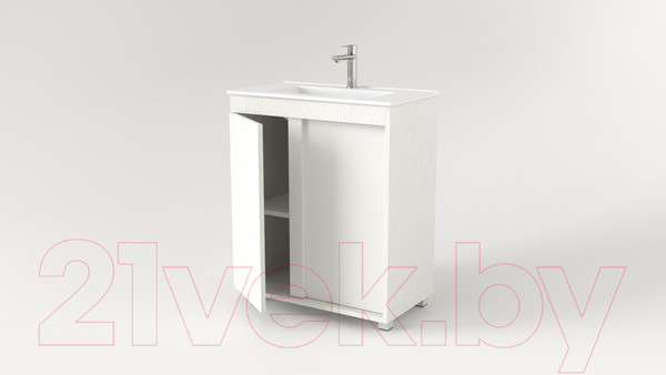 Изображение товара Тумба под умывальник Дабер 013 WeltWasser Deilbach 7517-70 / Т13.7W.0.5 (белый древесный)