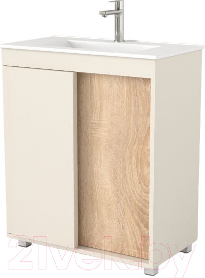 Изображение товара Тумба под умывальник Дабер 013 WeltWasser Deilbach 7517-70 / Т13.7W.0.18 (бежевый/дуб бардолино)