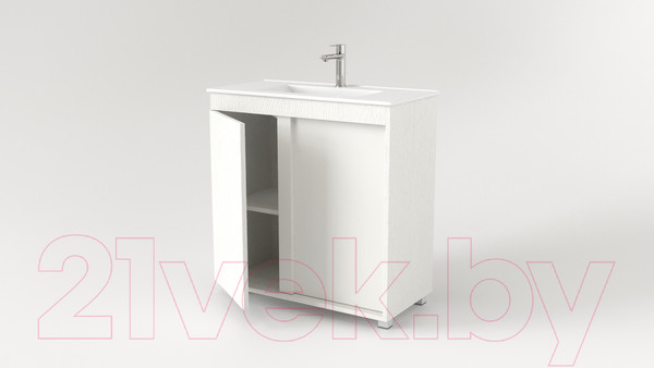 Изображение товара Тумба под умывальник Дабер 013 WeltWasser Deilbach 7517-80 / Т13.8W.0.5 (белый древесный)