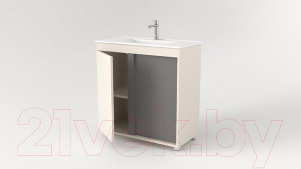 Изображение товара Тумба под умывальник Дабер 013 WeltWasser Deilbach 7517-80 / Т13.8W.0.19 (бежевый/серый)