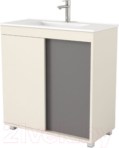 Изображение товара Тумба под умывальник Дабер 013 WeltWasser Deilbach 7517-80 / Т13.8W.0.19 (бежевый/серый)