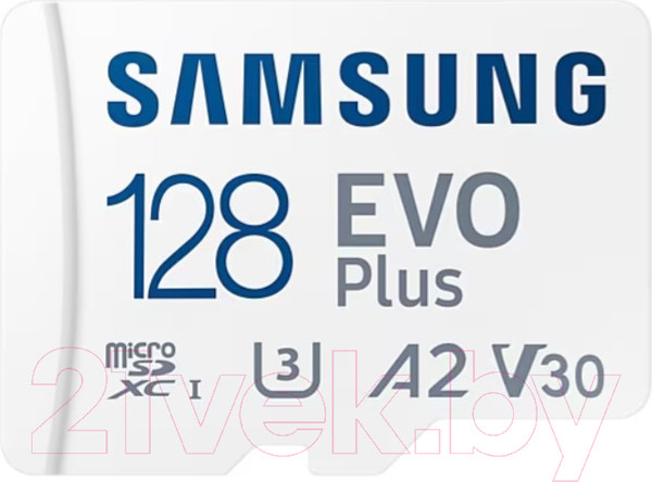 Изображение товара Карта памяти Samsung microSDXC EVO Plus Class10 UHS-I U3 (MB-MC128KA/EU)