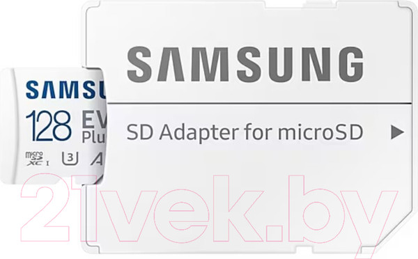 Изображение товара Карта памяти Samsung microSDXC EVO Plus Class10 UHS-I U3 (MB-MC128KA/EU)