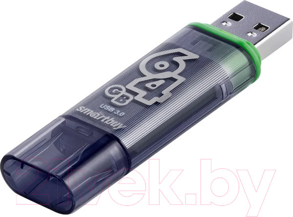 Изображение товара USB flash накопитель SmartBuy Glossy Series (SB64GBGS-DG )