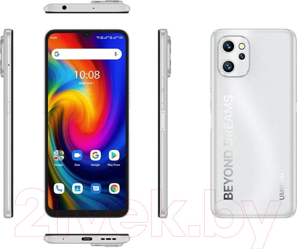 Изображение товара Смартфон Umidigi F3S (матовое серебро)