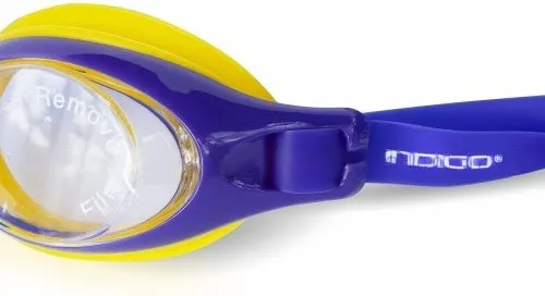 Изображение товара Очки для плавания Indigo Sport Racer G2786 (желтый/фиолетовый)