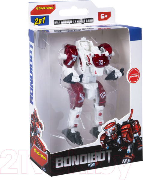 Изображение товара Робот-трансформер Bondibon Белый тигр / ВВ5893