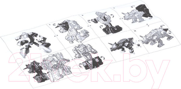 Изображение товара Робот-трансформер Bondibon Динозавр Трицератопс / ВВ5896