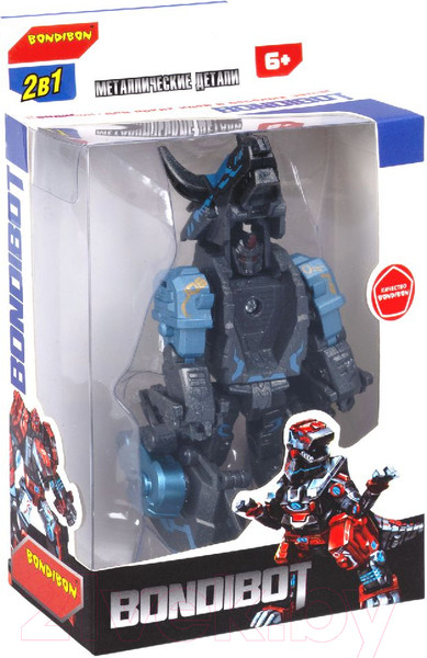 Изображение товара Робот-трансформер Bondibon Динозавр Трицератопс / ВВ5896