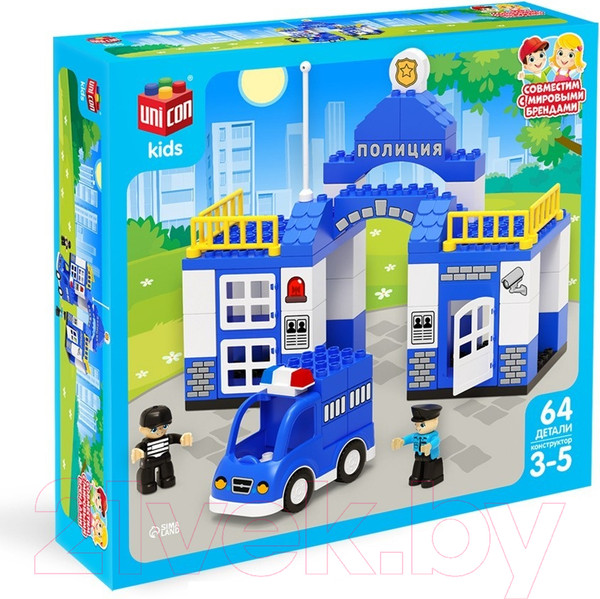 Изображение товара Конструктор Unicon Полиция / 9468370 (64эл)