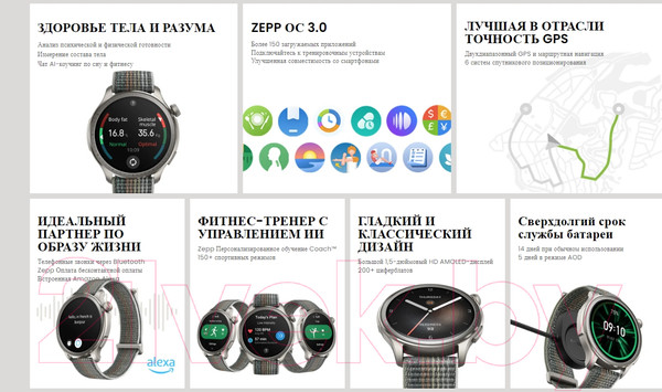 Изображение товара Умные часы Amazfit Balance / A2287 (серый)