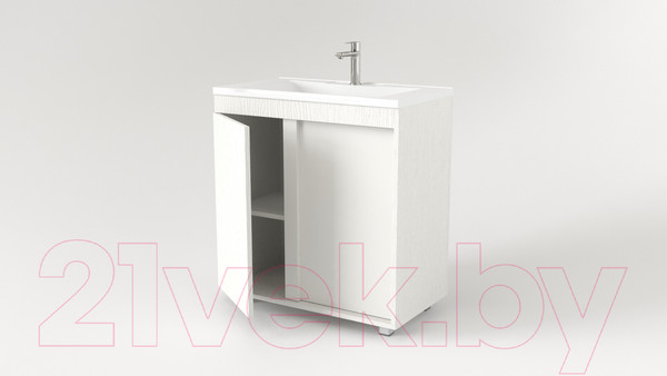 Изображение товара Тумба под умывальник Дабер 013 Andrea Elen 80 / Т13.8A.0.5 (белый древесный)